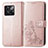 Leather Case Stands Flip Flowers Cover Holder for OnePlus 10T 5G Rose Gold