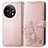 Leather Case Stands Flip Flowers Cover Holder for OnePlus 11 5G Rose Gold