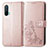 Leather Case Stands Flip Flowers Cover Holder for OnePlus Nord CE 5G Rose Gold