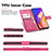 Leather Case Stands Flip Flowers Cover Holder for Oppo F19 Pro