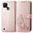 Leather Case Stands Flip Flowers Cover Holder for Realme C21