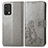 Leather Case Stands Flip Flowers Cover Holder for Realme GT Master 5G Gray