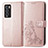 Leather Case Stands Flip Flowers Cover Holder for Realme GT Master Explorer 5G Rose Gold