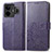 Leather Case Stands Flip Flowers Cover Holder for Realme GT Neo5 240W 5G Purple