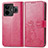 Leather Case Stands Flip Flowers Cover Holder for Realme GT Neo5 5G Hot Pink