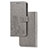 Leather Case Stands Flip Flowers Cover Holder for Samsung Galaxy M02s Gray