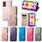 Leather Case Stands Flip Flowers Cover Holder for Samsung Galaxy M13 5G