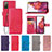 Leather Case Stands Flip Flowers Cover Holder for Samsung Galaxy S20 FE 4G