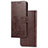 Leather Case Stands Flip Flowers Cover Holder for Sony Xperia 1