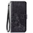 Leather Case Stands Flip Flowers Cover Holder for Sony Xperia 8 Lite