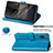Leather Case Stands Flip Flowers Cover Holder for Sony Xperia Ace II