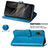 Leather Case Stands Flip Flowers Cover Holder for Sony Xperia Ace II SO-41B