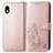 Leather Case Stands Flip Flowers Cover Holder for Sony Xperia Ace III SO-53C Pink