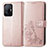 Leather Case Stands Flip Flowers Cover Holder for Xiaomi Mi 11T 5G Pink