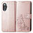 Leather Case Stands Flip Flowers Cover Holder for Xiaomi Poco F3 GT 5G Pink