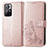 Leather Case Stands Flip Flowers Cover Holder for Xiaomi Poco M4 Pro 5G Pink