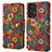Leather Case Stands Flip Flowers Cover Holder MT1 for Samsung Galaxy A53 5G Mixed
