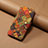 Leather Case Stands Flip Flowers Cover Holder MT2 for Samsung Galaxy A53 5G Brown