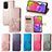 Leather Case Stands Flip Flowers Cover Holder S01D for Samsung Galaxy F02S SM-E025F