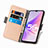 Leather Case Stands Flip Flowers Cover Holder S02D for OnePlus Nord N300 5G