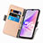 Leather Case Stands Flip Flowers Cover Holder S02D for Oppo K10 5G India