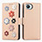 Leather Case Stands Flip Flowers Cover Holder S02D for Realme C30