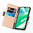 Leather Case Stands Flip Flowers Cover Holder S02D for Realme C33