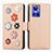 Leather Case Stands Flip Flowers Cover Holder S02D for Realme GT Neo3 5G