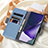 Leather Case Stands Flip Flowers Cover Holder S02D for Samsung Galaxy S21 Ultra 5G