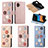 Leather Case Stands Flip Flowers Cover Holder S02D for Samsung Galaxy XCover 6 Pro 5G