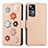 Leather Case Stands Flip Flowers Cover Holder S02D for Xiaomi Mi 12T Pro 5G Khaki