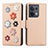 Leather Case Stands Flip Flowers Cover Holder S02D for Xiaomi Redmi Note 13 5G