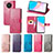 Leather Case Stands Flip Flowers Cover Holder S03D for Huawei Nova 8i