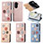 Leather Case Stands Flip Flowers Cover Holder S04D for Huawei Nova 10