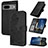 Leather Case Stands Flip Flowers Cover Holder Y01X for Google Pixel 7 5G