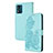 Leather Case Stands Flip Flowers Cover Holder Y01X for Motorola Moto E13