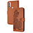 Leather Case Stands Flip Flowers Cover Holder Y01X for Motorola Moto E40