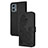 Leather Case Stands Flip Flowers Cover Holder Y01X for Motorola Moto G 5G (2023) Black