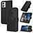 Leather Case Stands Flip Flowers Cover Holder Y01X for Motorola Moto G53 5G