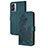 Leather Case Stands Flip Flowers Cover Holder Y01X for OnePlus Nord N300 5G