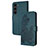 Leather Case Stands Flip Flowers Cover Holder Y01X for Samsung Galaxy S24 5G