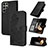 Leather Case Stands Flip Flowers Cover Holder Y01X for Samsung Galaxy S24 Ultra 5G