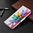 Leather Case Stands Flip Flowers Cover L01 Holder for Apple iPhone 14 Plus Colorful