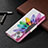 Leather Case Stands Flip Flowers Cover L01 Holder for Apple iPhone 15 Colorful