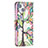 Leather Case Stands Flip Flowers Cover L02 Holder for Apple iPhone 15 Mixed