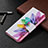 Leather Case Stands Flip Flowers Cover L03 Holder for Apple iPhone 16 Pro Max Pink