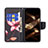 Leather Case Stands Flip Flowers Cover L07 Holder for Apple iPhone 16 Pro Max Brown