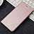 Leather Case Stands Flip Holder Cover for Oppo A3 Rose Gold