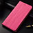 Leather Case Stands Flip Holder Cover for Oppo Find X Hot Pink