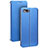 Leather Case Stands Flip Holder Cover for Oppo R15X Blue